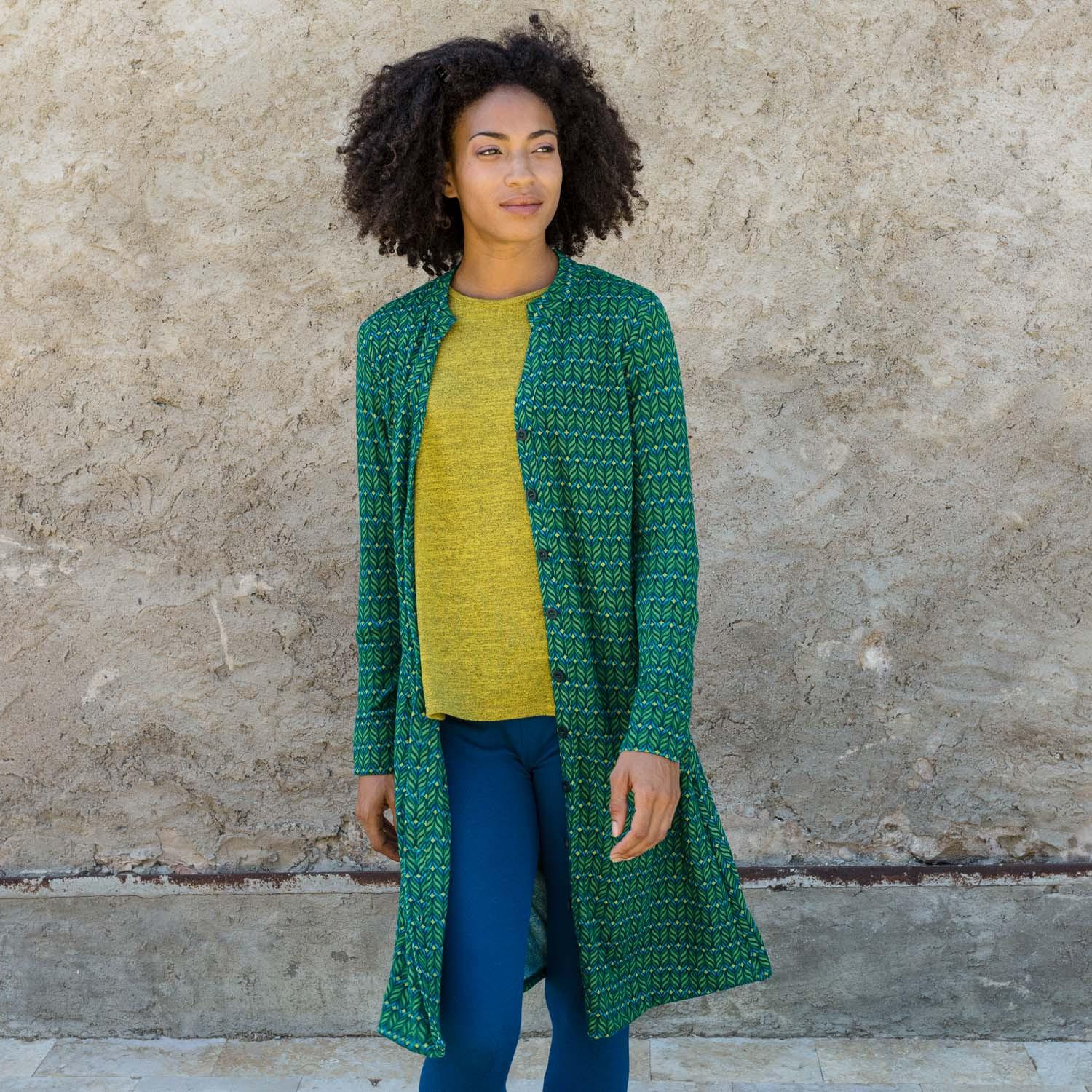 VESTIDO CHAQUETA KALISH guit pistacho