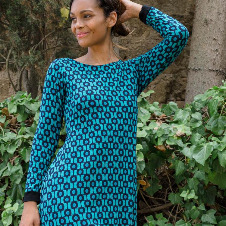 VESTIDO BOSC gambi azul