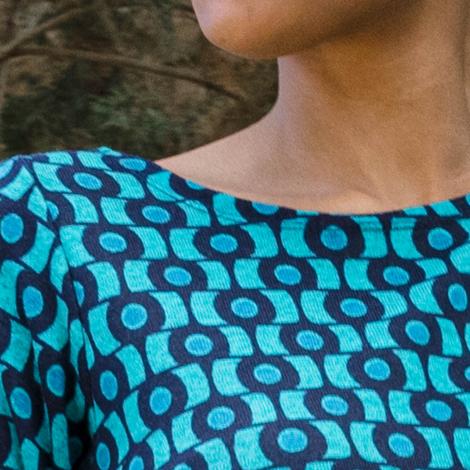VESTIDO BOSC gambi azul