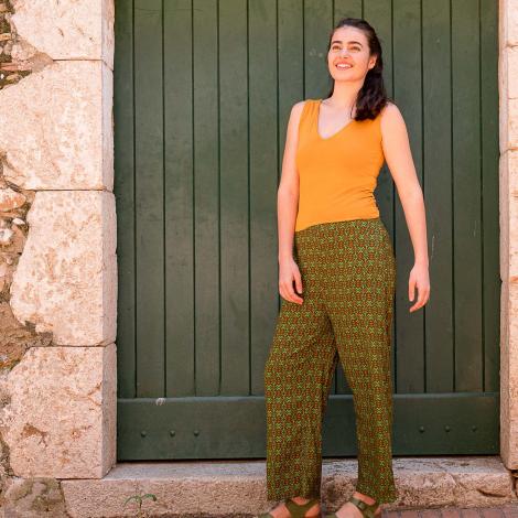 PANTALON MARTINA tavi verde