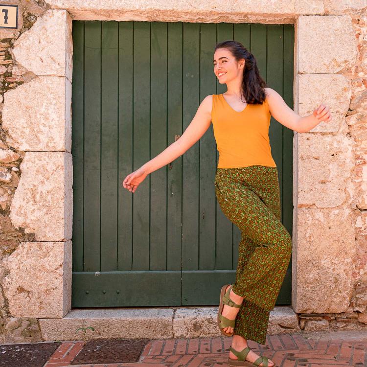 PANTALON MARTINA tavi verde