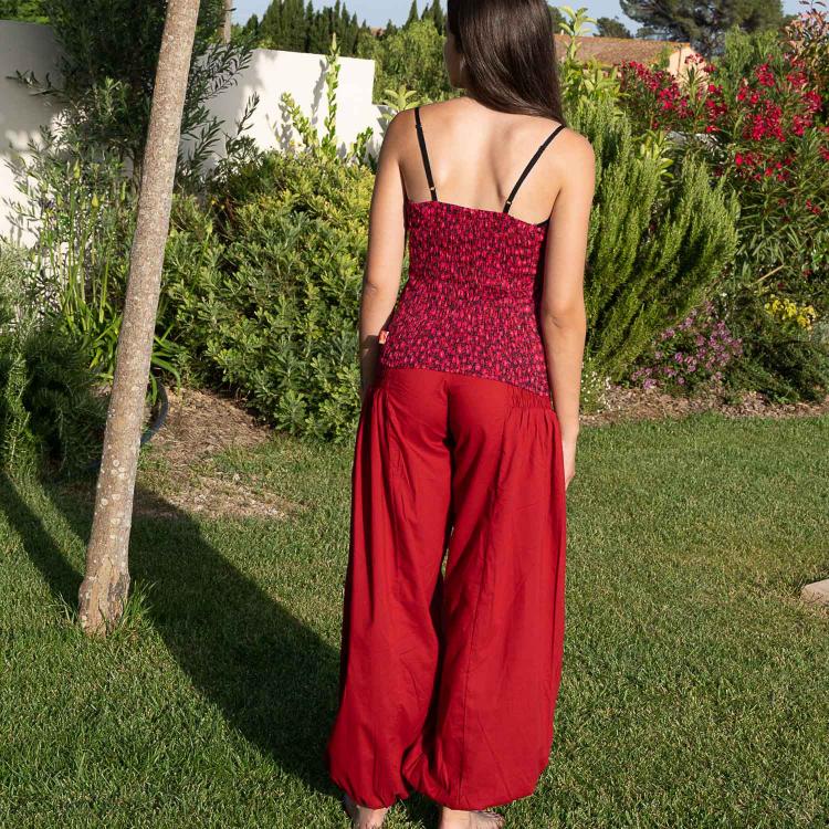 PANTALON RAKE LISO GRANATE