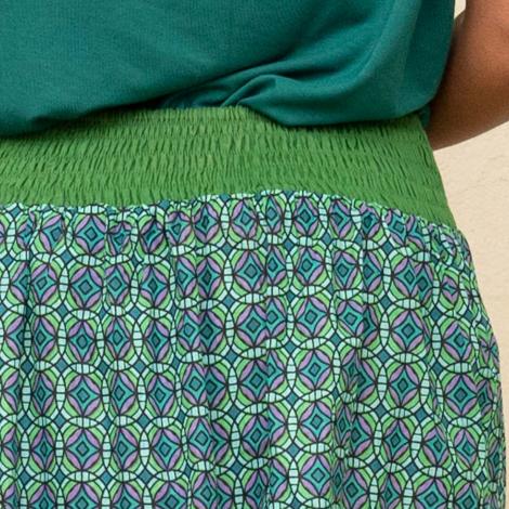 FALDA CUT CORTA GREEN MANDALA
