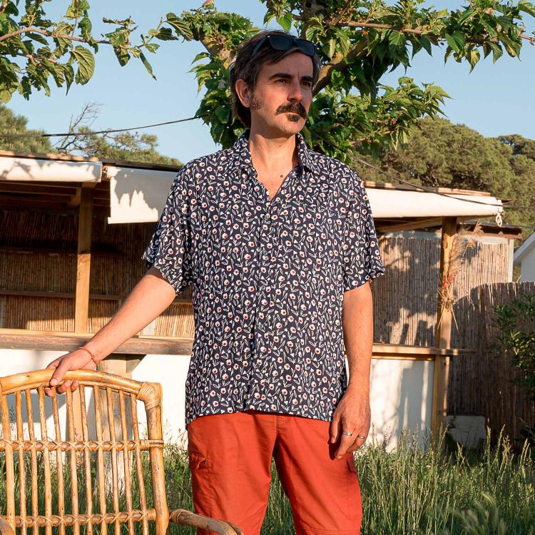 CAMISA LUKA m/c rayón flow
