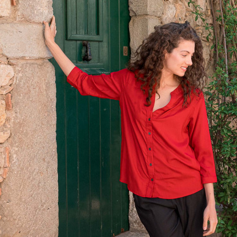 TOP BARBARA viscosa slub VARIOS COLORES