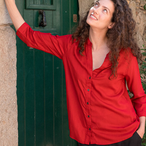 TOP BARBARA viscosa slub VARIOS COLORES