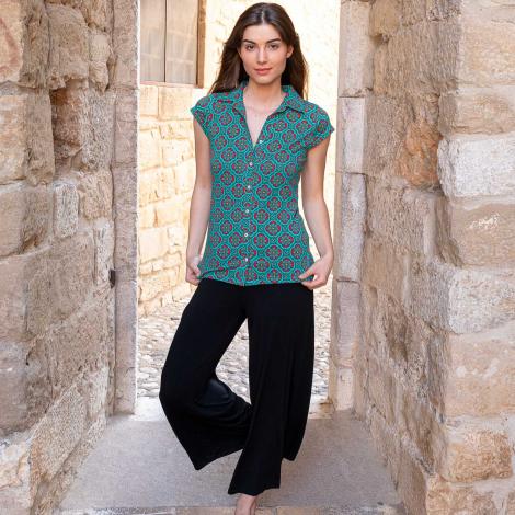 PANTALON YETI liso VISCOSA varios colores