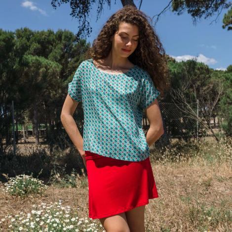 FALDA RECTA LISA