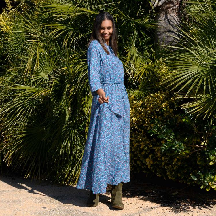 VESTIDO MARGARET mital blue