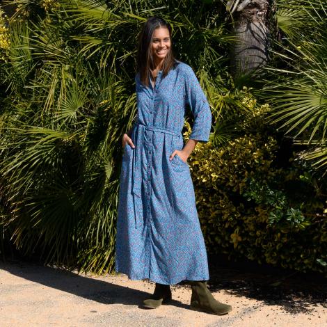 VESTIDO MARGARET mital blue