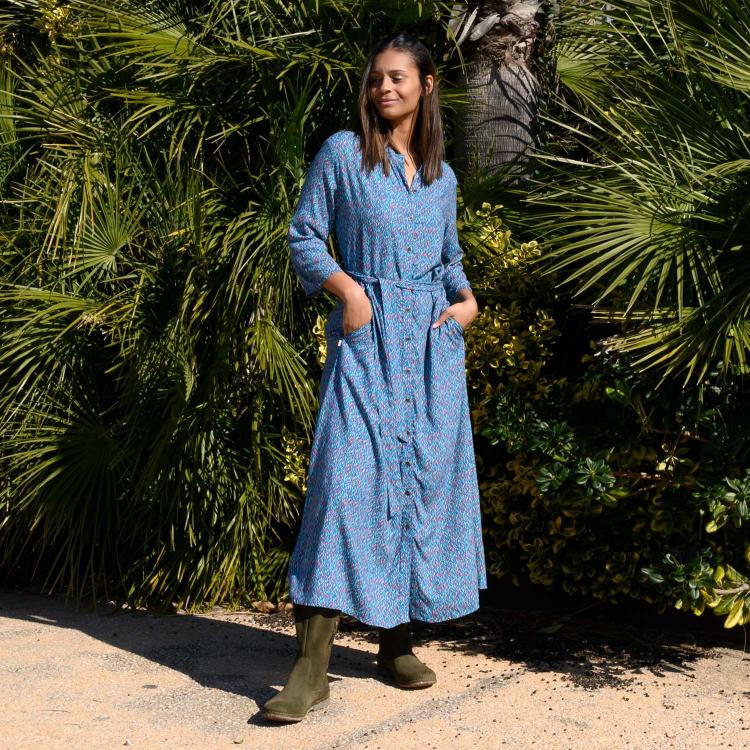 VESTIDO MARGARET mital blue