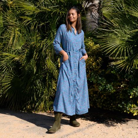 VESTIDO MARGARET mital blue
