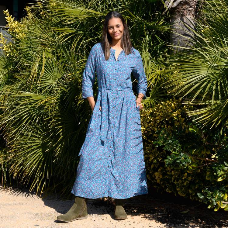 VESTIDO MARGARET mital blue