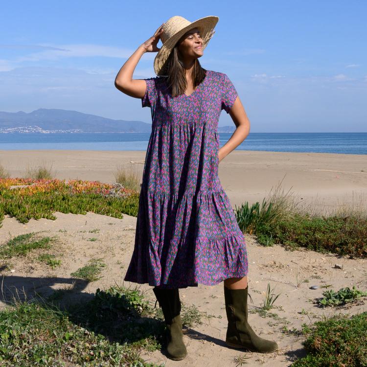 VESTIDO LION mital purple