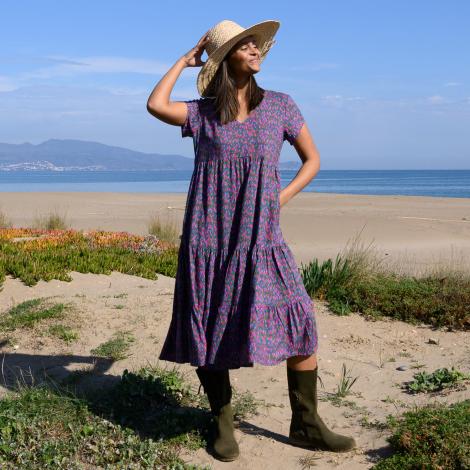 VESTIDO LION mital purple