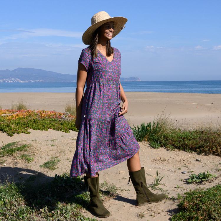 VESTIDO LION mital purple