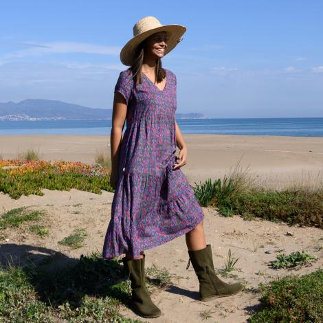 VESTIDO LION mital purple