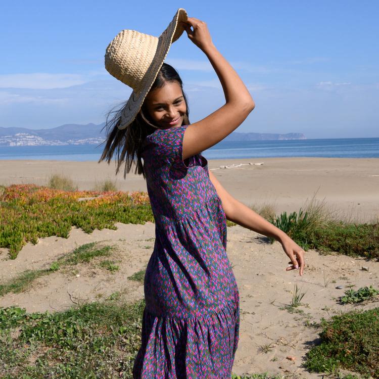 VESTIDO LION mital purple