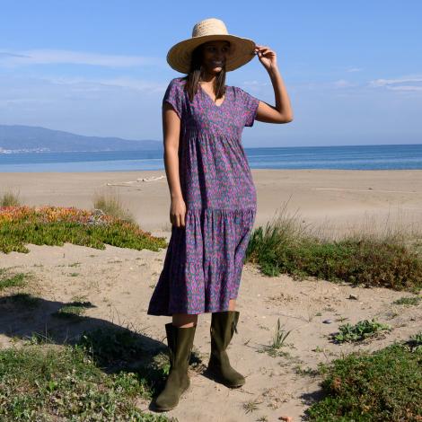 VESTIDO LION mital purple