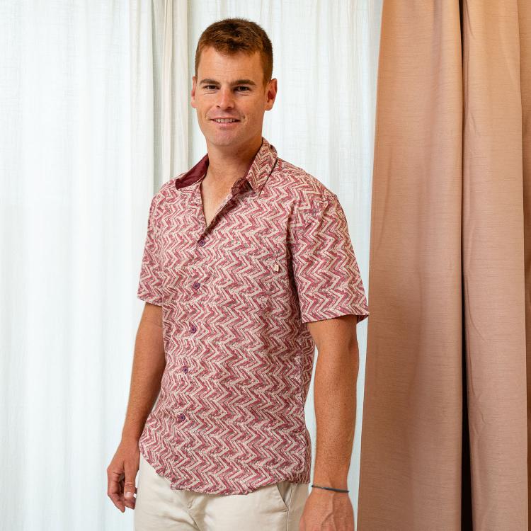 camisa GUIM m/c algodón ZAG...