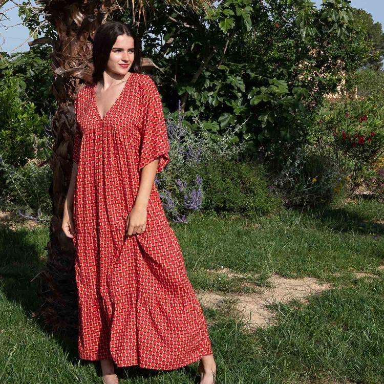 VESTIDO GUIDO largo RAW