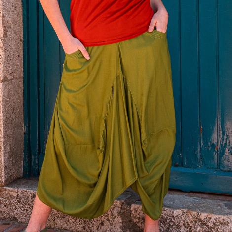 FALDA SANSA slub-VARIOS COLORES