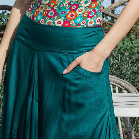 FALDA SANSA slub-VARIOS COLORES