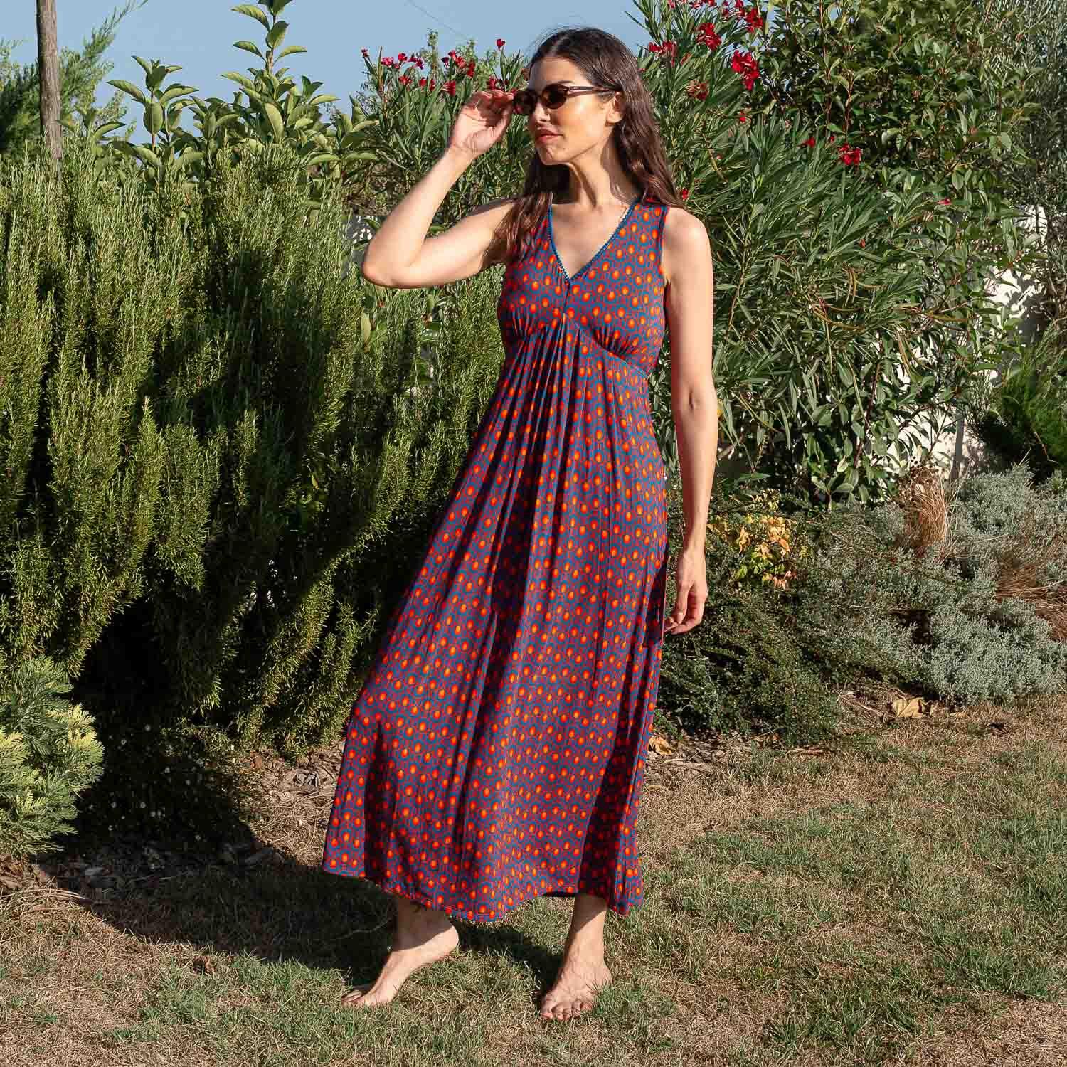 vestido ELINA largo ovus