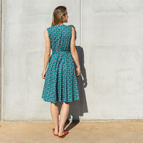 vestido IRATI PLANT azul