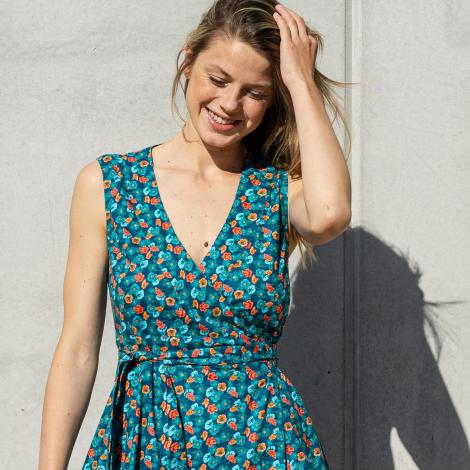 vestido IRATI PLANT azul