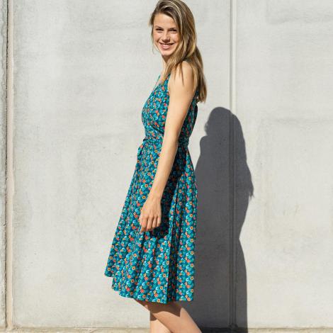 vestido IRATI PLANT azul
