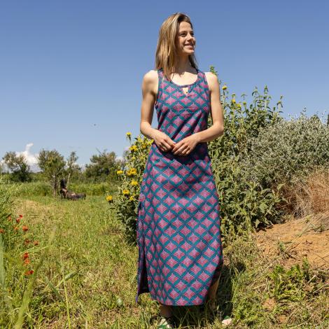 vestido MAITE algodón SPYKE azul