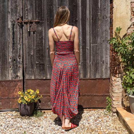 VESTIDO FUNKY largo berry