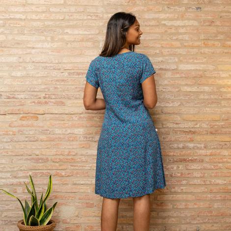 VESTIDO TULSI mital blue