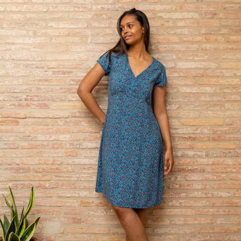 VESTIDO TULSI mital blue