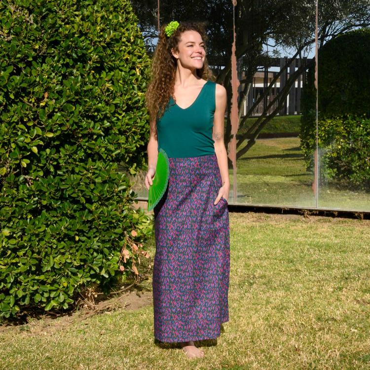 falda SURIN MITAL morado