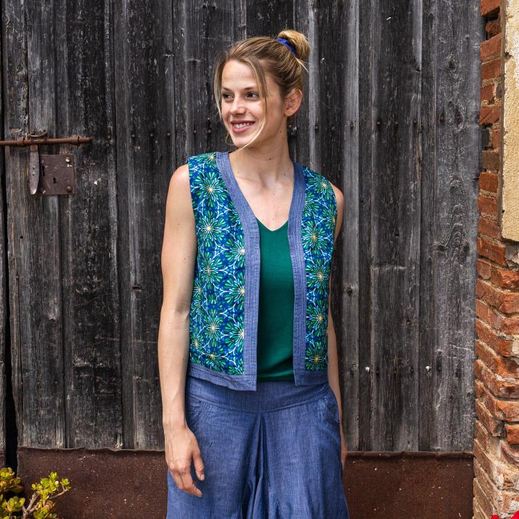 top CHALECO VESTY SUKI verde