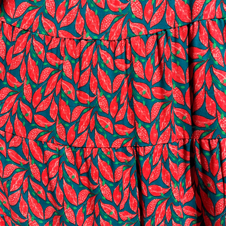 top CHALECO VESTY BERRY coral