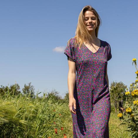 VESTIDO LUNA mital purple