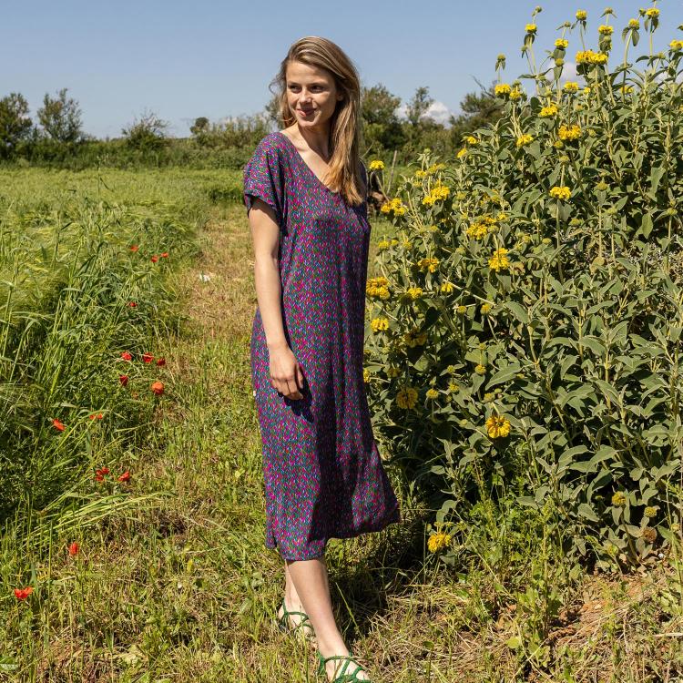 VESTIDO LUNA mital purple