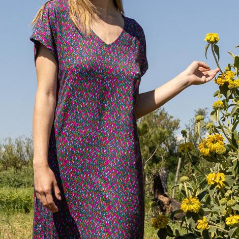 VESTIDO LUNA mital purple
