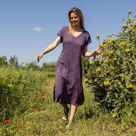 VESTIDO LUNA mital purple