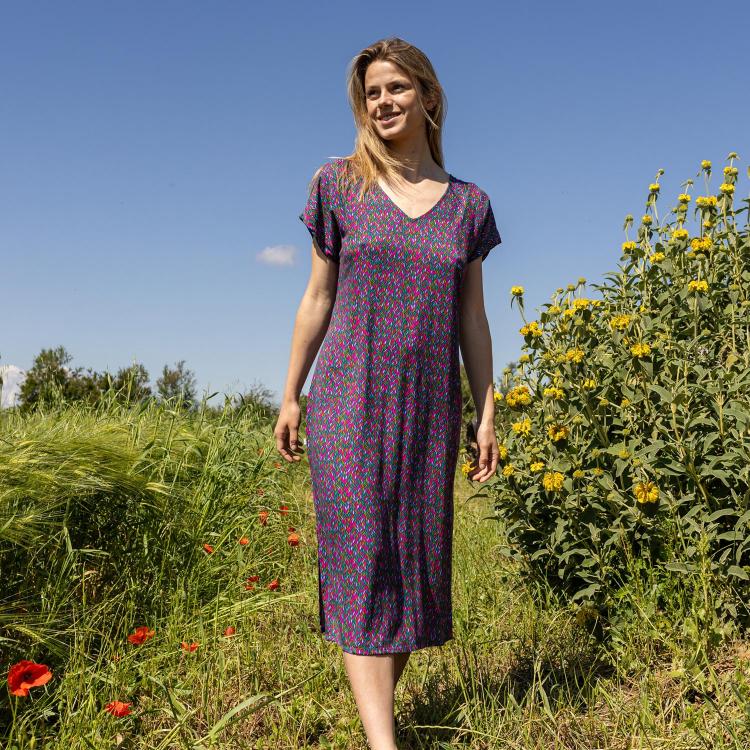 VESTIDO LUNA mital purple