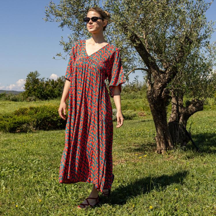 VESTIDO GUIDO berry