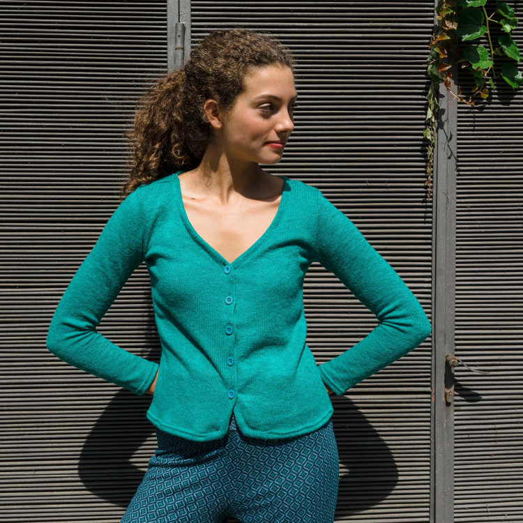 CHAQUETA REBECA lisa bucle