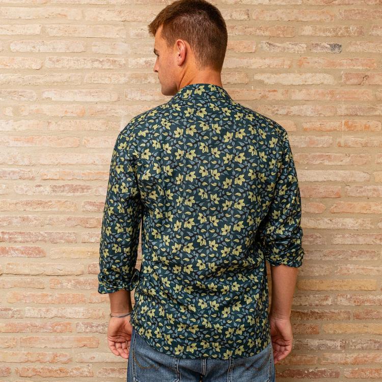 camisa GUIM m/larga algodón 17 mostaza