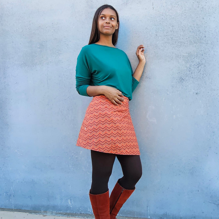 -falda reversible iguana -...