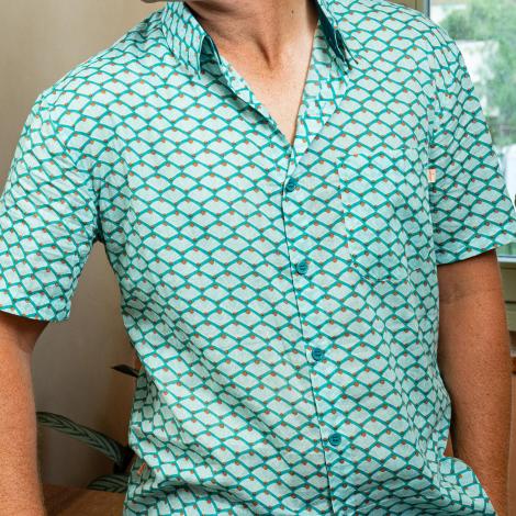 camisa GUIM m/c algodón WIFI
