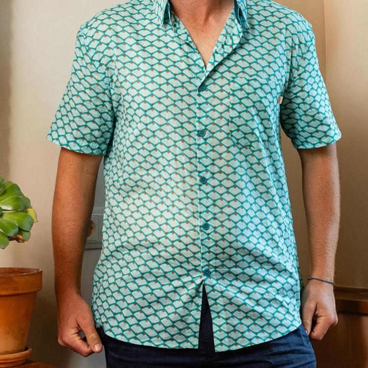 camisa GUIM m/c algodón WIFI