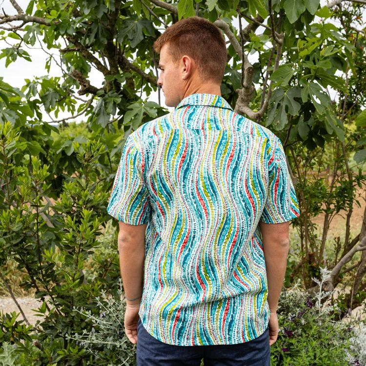 camisa GUIM m/c algodón OLAS